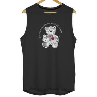 Scp2295 The Bear With A Heart Of Patchwork Scp Unisex Tank Top | Favorety CA