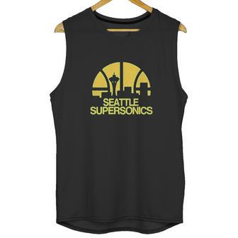 Seattle Supersonics Basketball Print Unisex Tank Top | Favorety UK