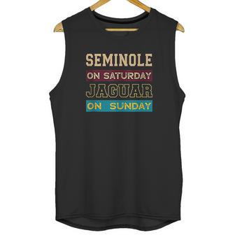 Seminole On Saturday On Sunday Jacksonville Unisex Tank Top | Favorety