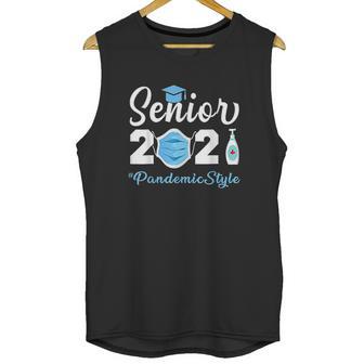 Senior 2021 Pandemic Style Quarantine Social Distancing Unisex Tank Top | Favorety DE