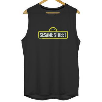 Sesame Street Rough Logo Unisex Tank Top | Favorety