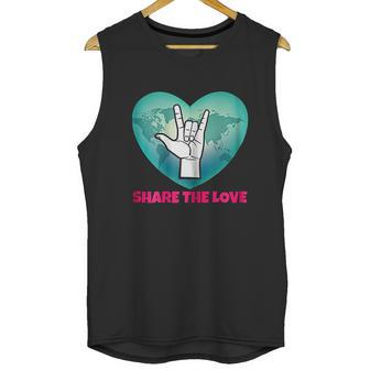 Share The Love Asl Gift Unisex Tank Top | Favorety