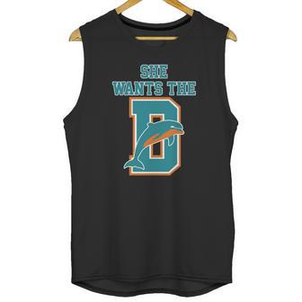 She Wants The D Dolphins Unisex Tank Top | Favorety