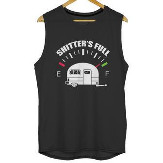 Shitters Full Rv Camping Camper Road Trip Travel Unisex Tank Top | Favorety AU