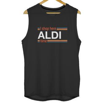 I Shop Here Aldi Time Unisex Tank Top | Favorety DE