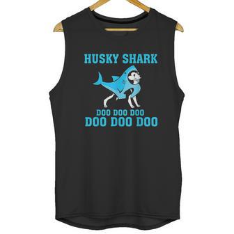 Siberian Husky Shark Doo Doo Doo Unisex Tank Top | Favorety CA