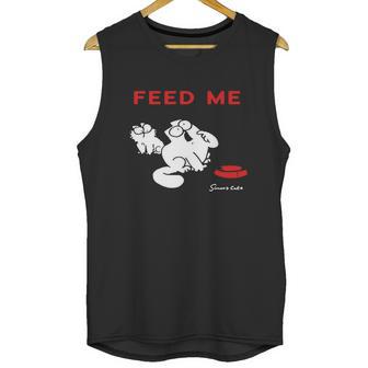 Simons Cat - Feed Me Unisex Tank Top | Favorety AU