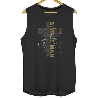 Simple Man Lyric Cross 51 Years 1969 2020 Lynyrd Skynyrd Unisex Tank Top | Favorety CA