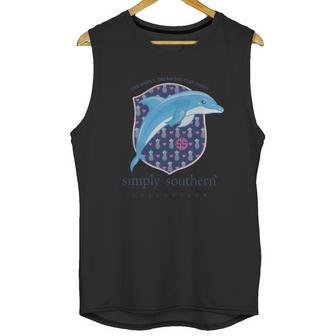 Simply Southern Blue Dolphin Unisex Tank Top | Favorety