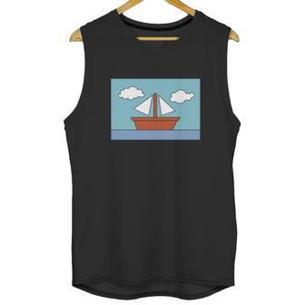 Simpsons Sailboat Painting Unisex Tank Top | Favorety DE