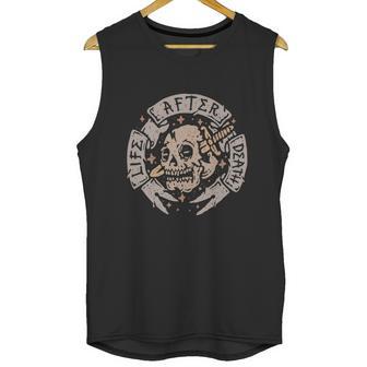 Skull And The Dagger Blade Old Stamp Unisex Tank Top | Favorety AU