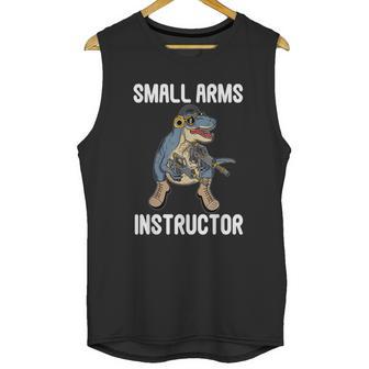 Small Arms Instructor Rex Dinosaur Gun For Firearm Trainer Unisex Tank Top | Favorety