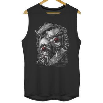 Smile Now Cry Later Drama Lowrider Chicano Art David Gonzales Dga Unisex Tank Top | Favorety UK