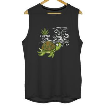 Smoking High Turtle Funny Weed 420 Marijuana Joint Stoner Unisex Tank Top | Favorety AU