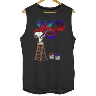 Snoopy Drawing Yes Band Unisex Tank Top | Favorety UK