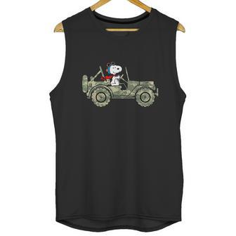 Snoopy Jeep Unisex Tank Top | Favorety AU