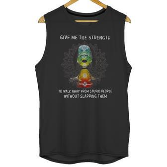 Snoopy Lotus Yoga Give Me A Strength T-Shirt Unisex Tank Top | Favorety UK