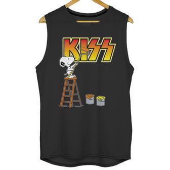 Snoopy Paint Kiss Unisex Tank Top | Favorety