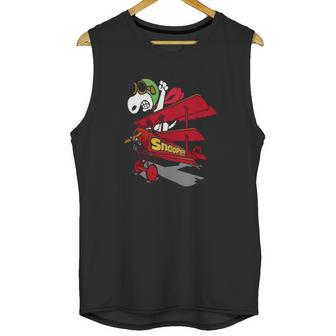 Snoopy Pilot Unisex Tank Top | Favorety