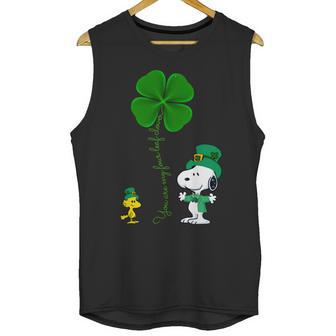 Snoopy Shamrock You Are My Four Leaf Clover Unisex Tank Top | Favorety