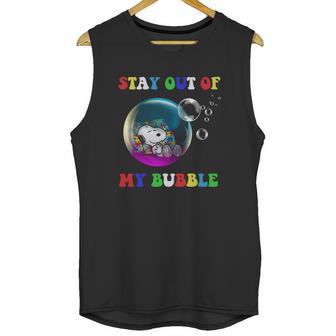 Snoopy Sleeping Stay Out Of My Bubble Unisex Tank Top | Favorety UK