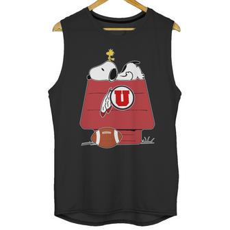 Snoopy Utah Utes Fans Unisex Tank Top | Favorety