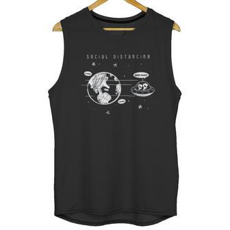 Social Distancing Aliens Distance Unisex Tank Top | Favorety DE