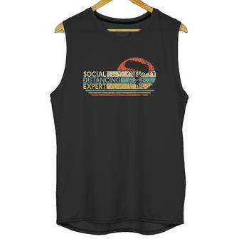 Social Distancing Expert Skydiving Vintage Unisex Tank Top | Favorety AU