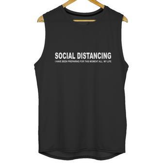 Social Distancing Funny Flu Virus Unisex Tank Top | Favorety