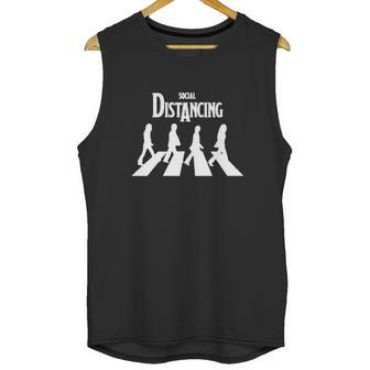 Social Distancing Road The Beatle Unisex Tank Top | Favorety UK