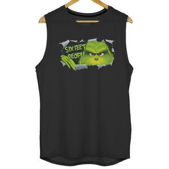 Social Distancing Six Feet People Funny Unisex Tank Top | Favorety AU