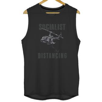 Socialism Distancing Helicopter Unisex Tank Top | Favorety