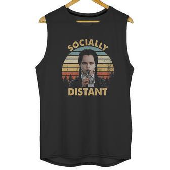 Socially Distant Vintage Wednesday Addams Lovers Unisex Tank Top | Favorety UK