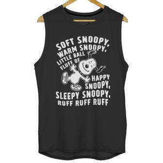 Soft Snoopy Warn Snoopy Happy Snoopy Unisex Tank Top | Favorety UK