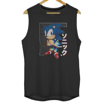 Sonic Hedgehog Digitized Art Unisex Tank Top | Favorety CA