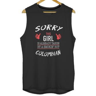 Sorry This Girl Taken Hot Funny Colombian American Columbia Unisex Tank Top | Favorety CA