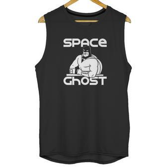 Space Ghost Line Art Space Ghost At Desk Unisex Tank Top | Favorety CA