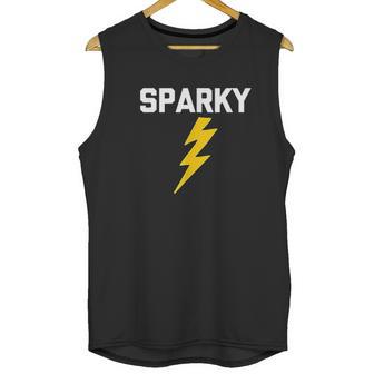 Sparky Funny Saying Electrician Unisex Tank Top | Favorety DE