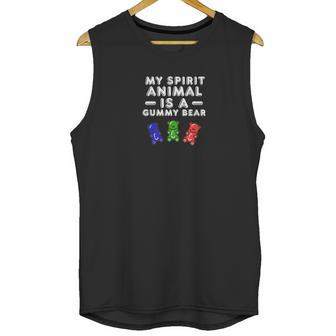 My Spirit Animal Is A Gummy Bear Fun Candy Unisex Tank Top | Favorety AU