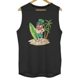 St Patricks Day Hawaiian For Men Leprechaun St Paddy Unisex Tank Top | Favorety DE