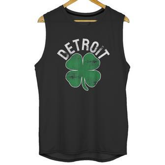 St Patricks Day Shamrock Detroit Michigan Unisex Tank Top | Favorety AU