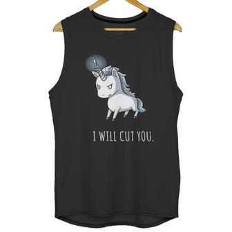 Stabby The Unicorn I Will Cut You Unisex Tank Top | Favorety CA