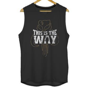 Star Wars The Mandalorian This Is The Way Mythosaur Overlay Unisex Tank Top | Favorety