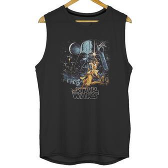 Star Wars A New Hope Vintage Poster Unisex Tank Top | Favorety CA