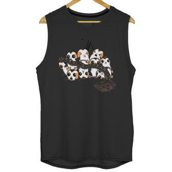 Star Wars Porgs Playing With Chewbaccas Things Unisex Tank Top | Favorety AU