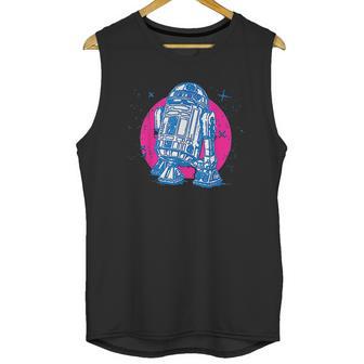 Star Wars R2-D2 Vintage Neon Retro Sparkly Badge Unisex Tank Top | Favorety UK