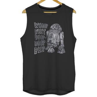 Star Wars R2d2 Words Of Wisdom Graphic Unisex Tank Top | Favorety