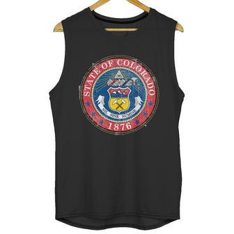 State Of Colorado Vintage Logo Unisex Tank Top | Favorety