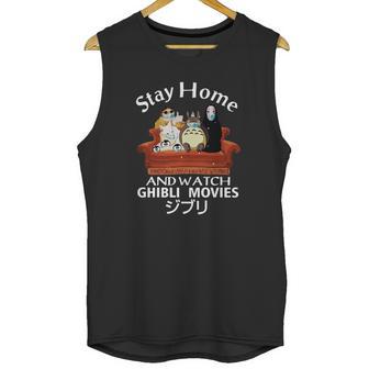 Stay Home And Watch Ghibli Movies Unisex Tank Top | Favorety AU