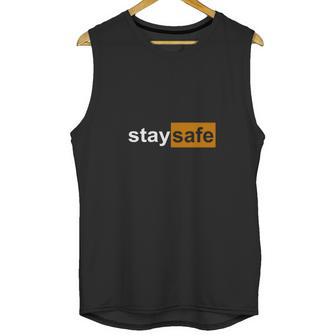 Stay Safe Pornhub Parody Unisex Tank Top | Favorety UK